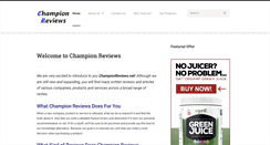 Desktop Screenshot of championreviews.net