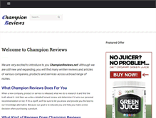 Tablet Screenshot of championreviews.net